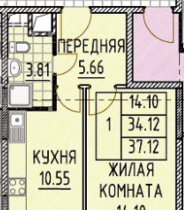 квартира г Люберцы дп Красково ул Карла Маркса 117 фото 11