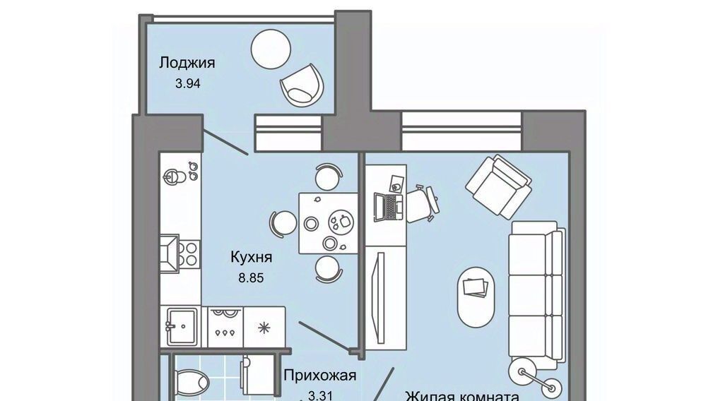 квартира г Киров р-н Ленинский ул Дмитрия Козулева 2к/2 фото 1