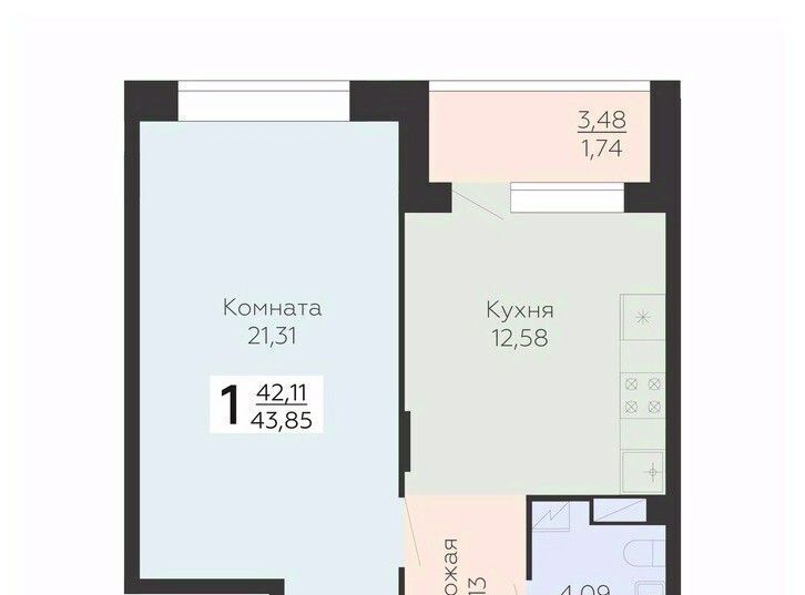 квартира г Воронеж р-н Коминтерновский ул Электросигнальная 9ак/1 фото 1