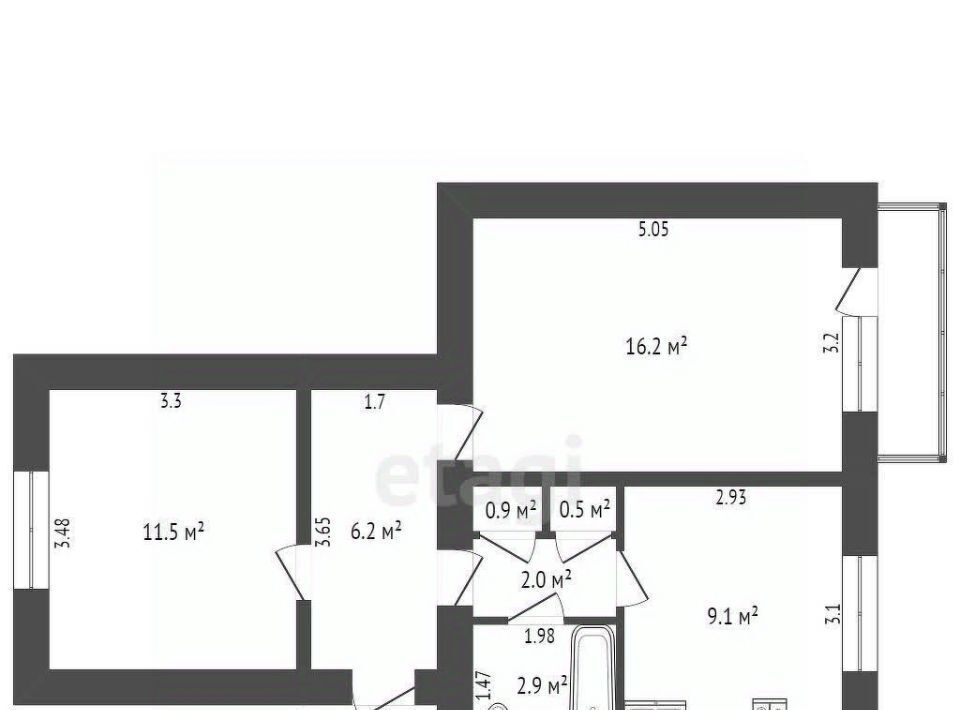 квартира р-н Борисоглебский г Борисоглебск ул Матросовская 43а фото 2