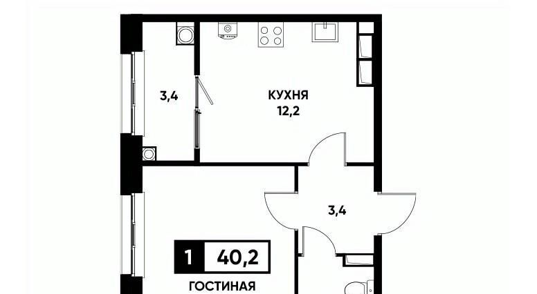 квартира г Ставрополь р-н Промышленный ул Николая Голодникова 7к/3 фото 1