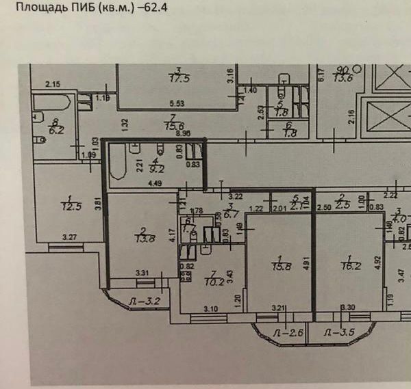 квартира г Санкт-Петербург п Парголово ул Фёдора Абрамова 23к/1 метро Парнас фото 22