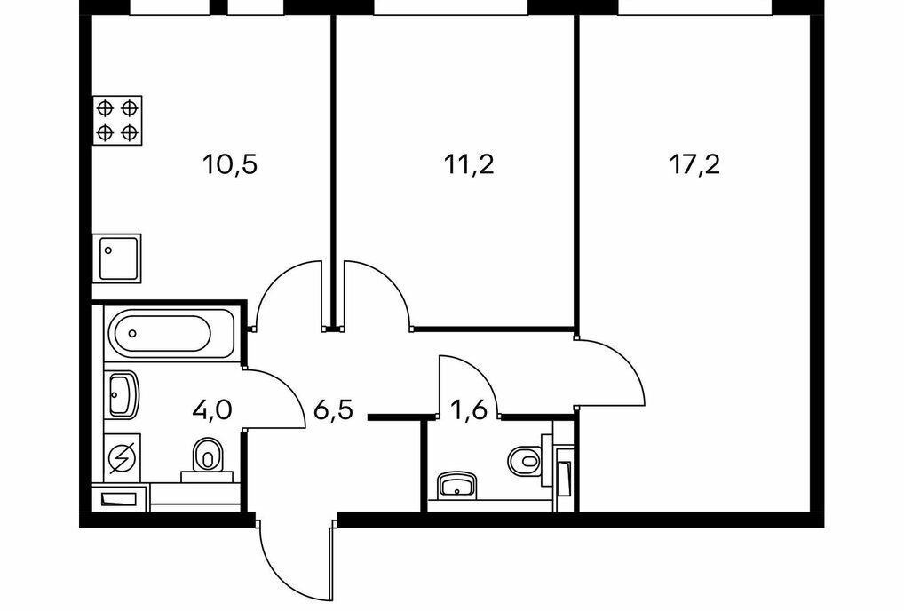 квартира г Москва п Внуково квартал № 35 метро Коммунарка ТиНАО Филатов Луг фото 1