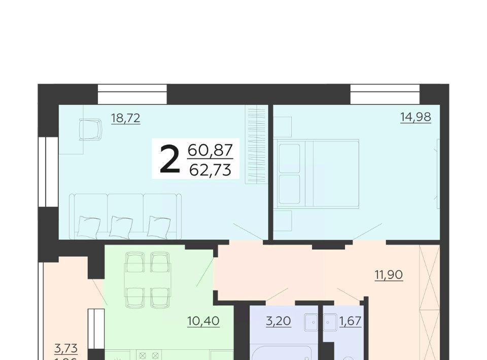 квартира г Воронеж р-н Коминтерновский ул Независимости 78бк/4 фото 1