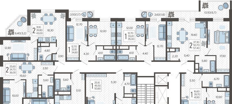 квартира г Краснодар р-н Прикубанский ул Садовое кольцо 9/1 ЖК «Зеленодар» фото 2