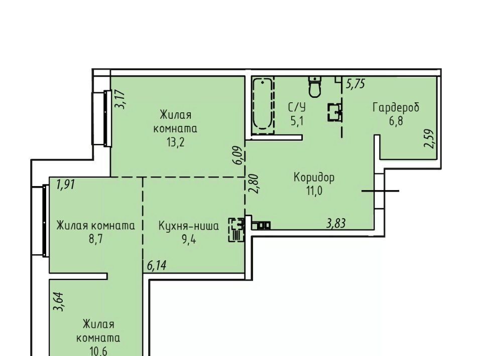 квартира г Иркутск р-н Правобережный ул Култукская 16 фото 1