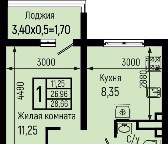 квартира р-н Туапсинский с Небуг кв-л Спортивный Небугское сельское поселение, квартал Спортивный фото 1