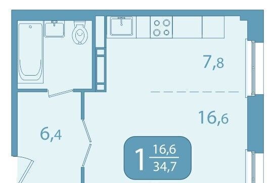 квартира г Томск р-н Октябрьский ул Юрия Ковалева 47 фото 1