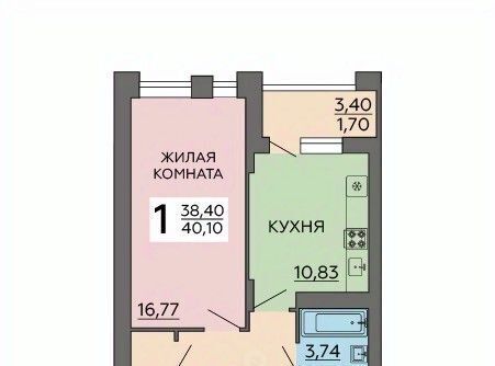 квартира г Воронеж р-н Коминтерновский ул Славы 7 фото 1