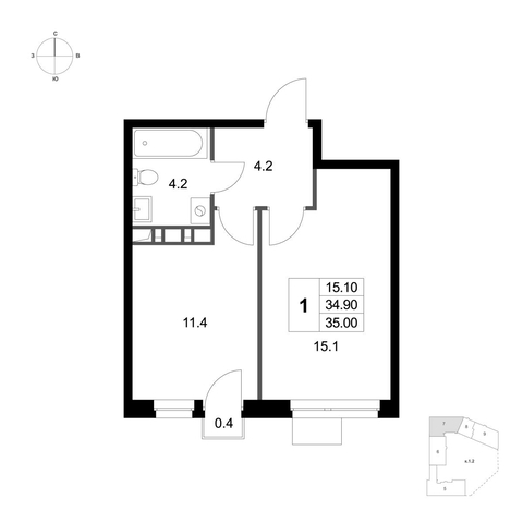 квартира дом 10к/1 Некрасовка фото