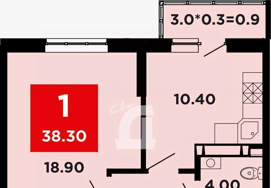 квартира г Краснодар р-н Прикубанский ул им. Мурата Ахеджака 12к/4 фото 2