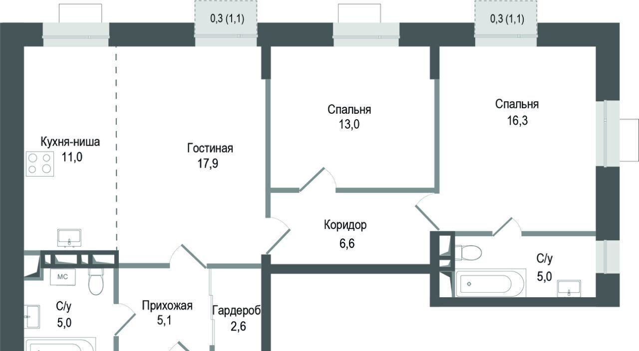 квартира г Королев мкр Первомайский Гольяново фото 1