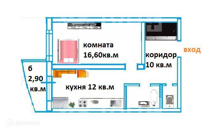 квартира г Санкт-Петербург п Шушары ул Пушкинская 10/2 Пушкинский фото 2