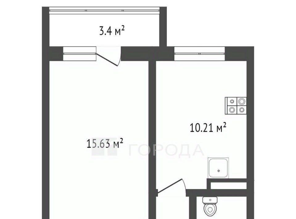 квартира г Новосибирск Гагаринская ул Писарева 42к/1 фото 10