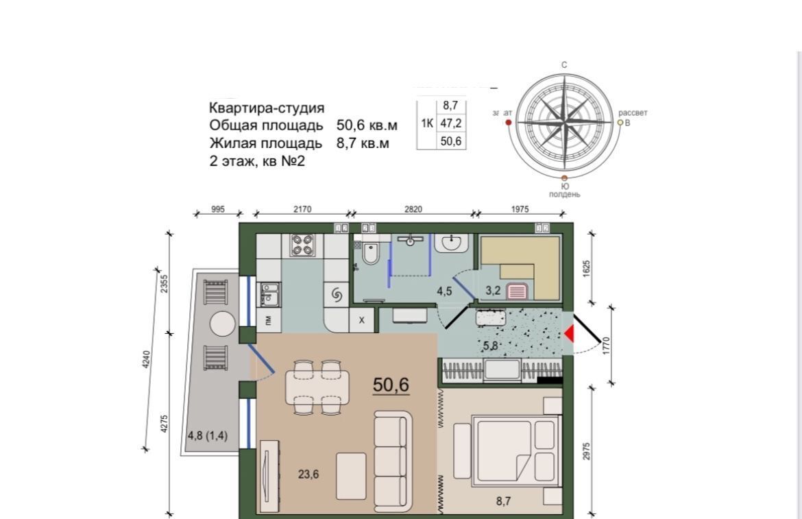 квартира р-н Светлогорский г Светлогорск ул Подгорная 7 фото 7