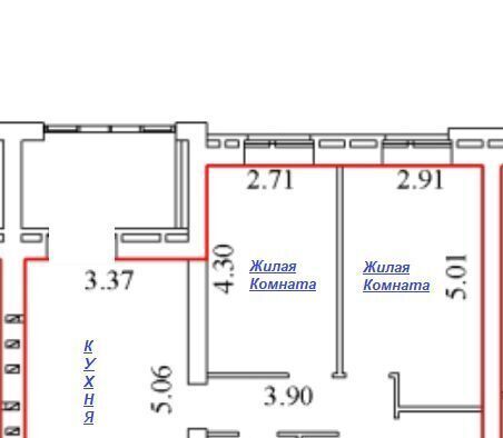 квартира г Волгоград р-н Тракторозаводский ул Очаковская 6 фото 33