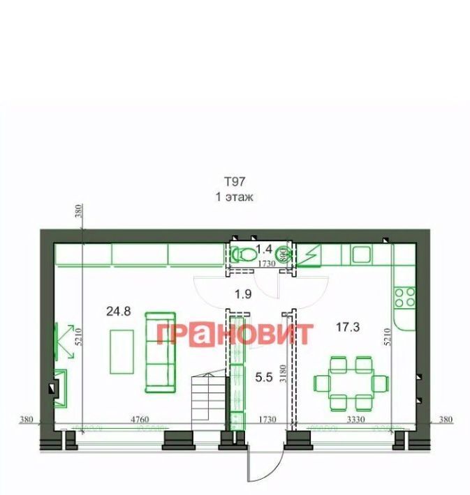 дом р-н Новосибирский с Новолуговое мкр Березки 2 5-й кв-л, 45/1/1 фото 2