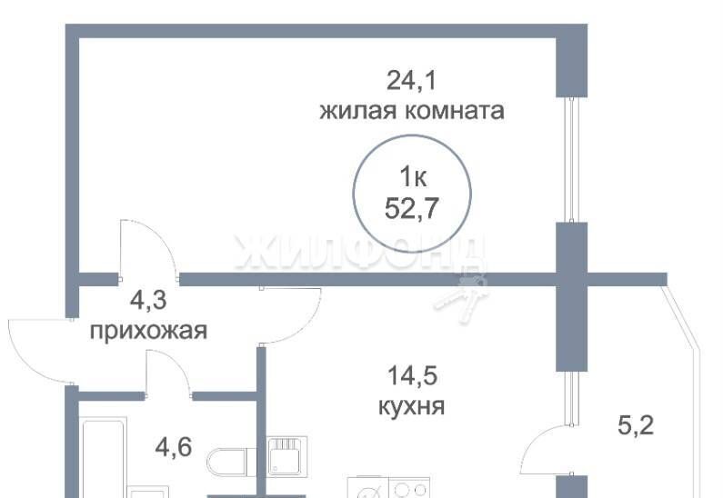 квартира г Нефтеюганск 6-й мкр-н, 17, Тюменская обл. фото 2