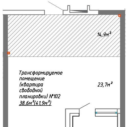 квартира г Кемерово р-н Ленинский ЖК «Уютный Квартал» фото 2