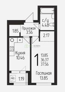 квартира г Уфа р-н Кировский ул Испытателей 21 фото 11