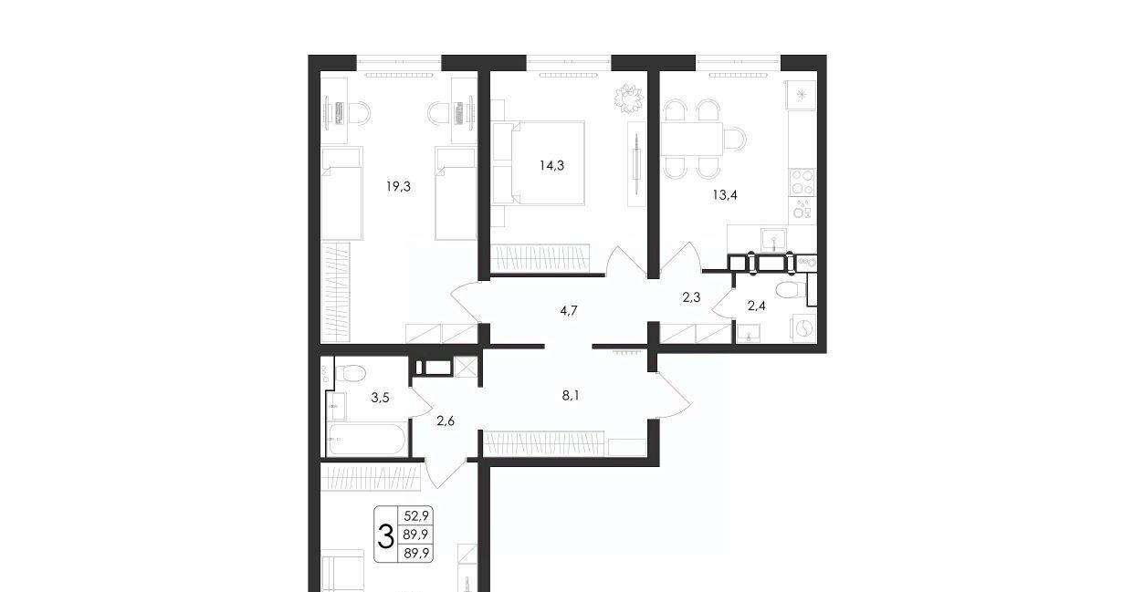 квартира г Воронеж р-н Центральный ул Загоровского 5/3 фото 1
