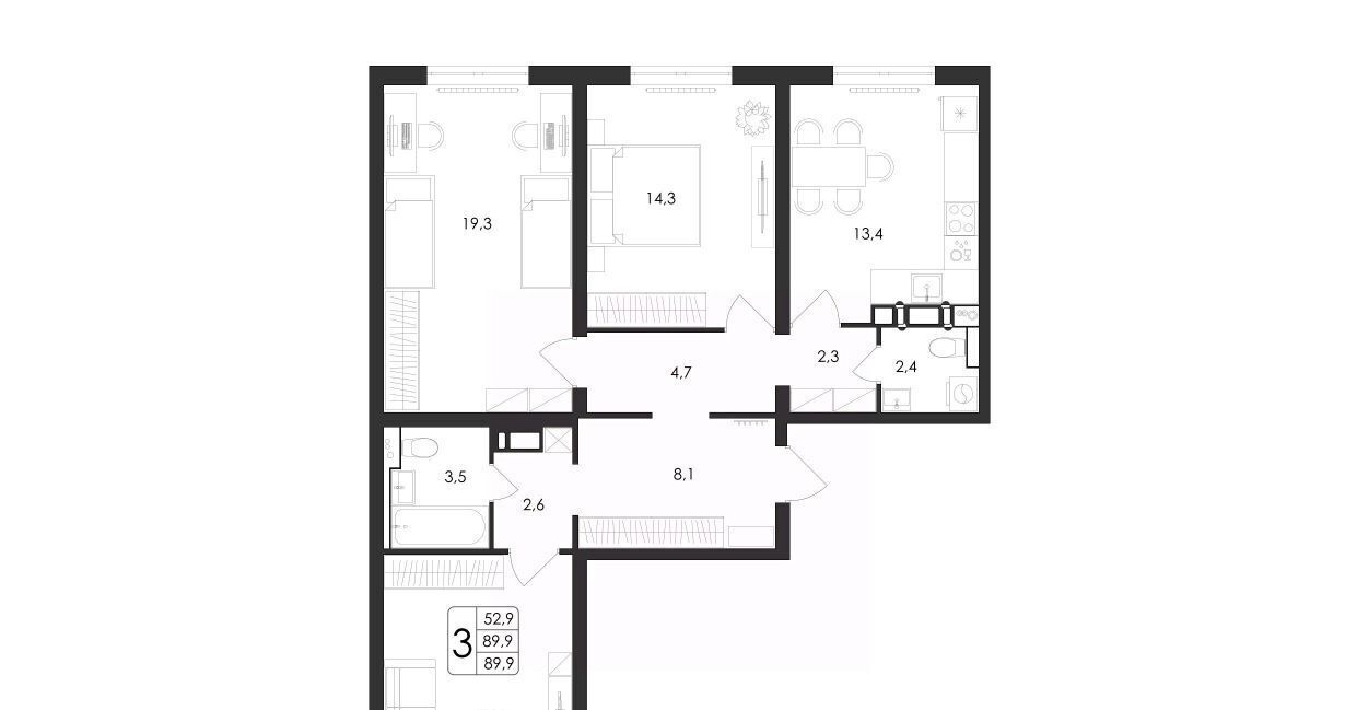 квартира г Воронеж р-н Центральный ул Загоровского 5/3 фото 1