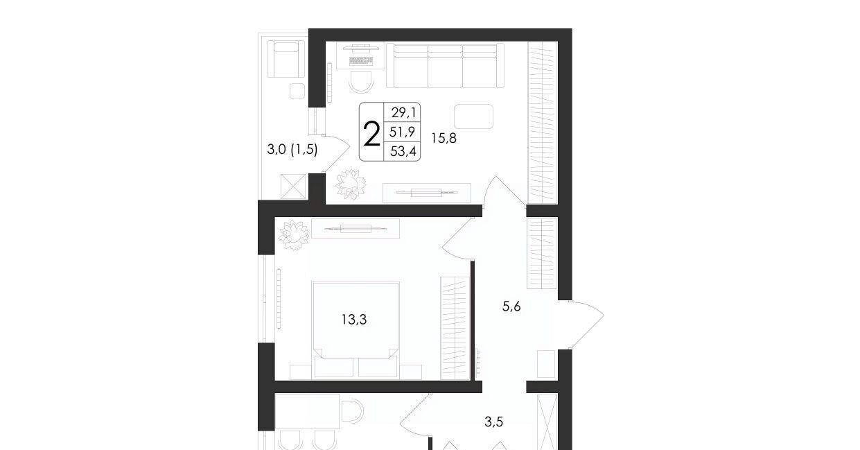 квартира г Воронеж р-н Центральный ул Загоровского 5/3 фото 1