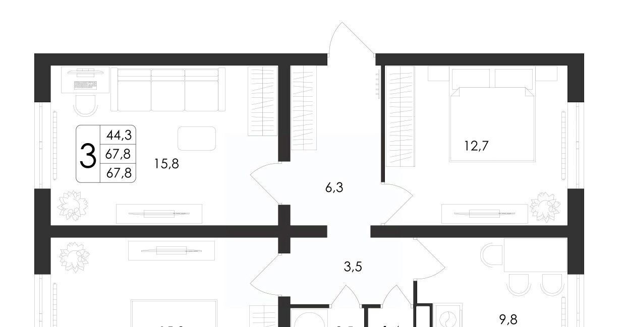 квартира г Воронеж р-н Центральный ул Загоровского 5/3 фото 1