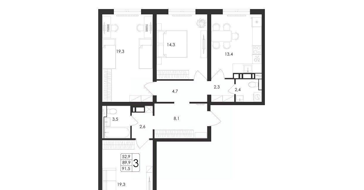 квартира г Воронеж р-н Центральный ул Загоровского 5/3 фото 1