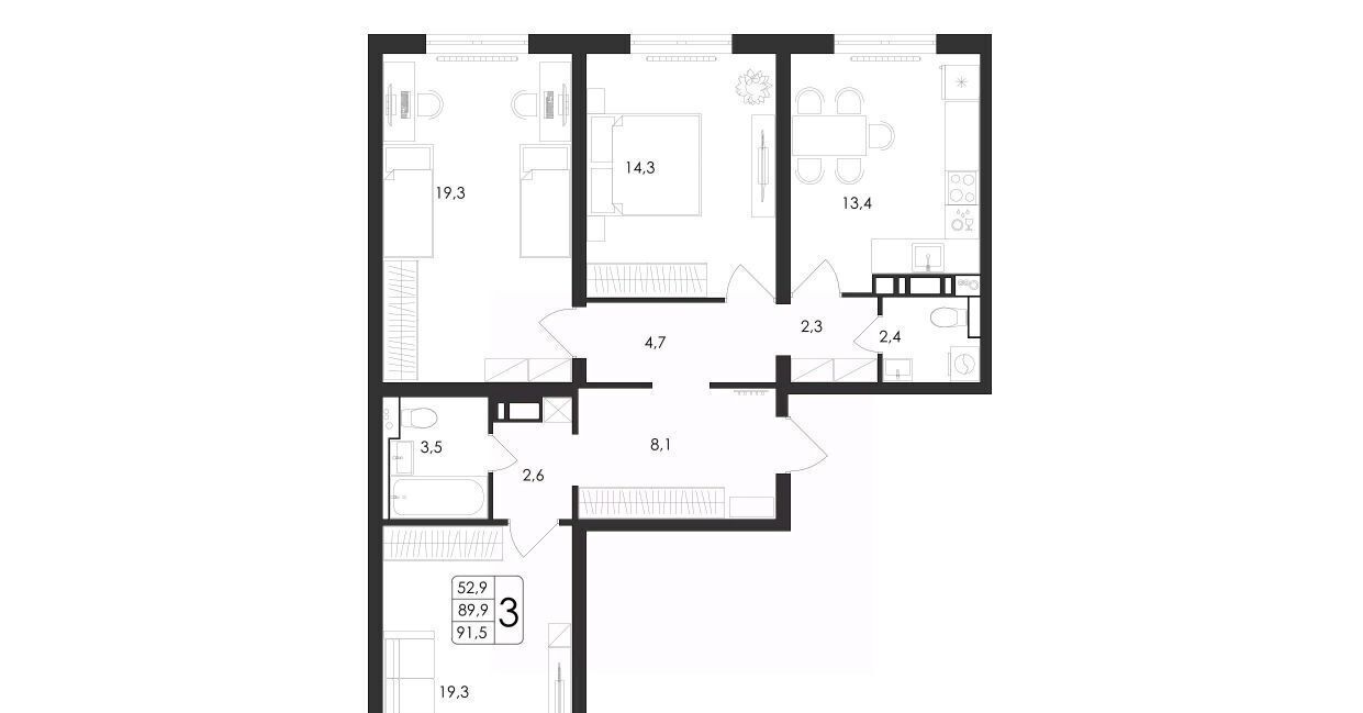 квартира г Воронеж р-н Центральный ул Загоровского 5/3 фото 1
