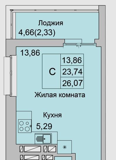 квартира г Батайск ул Булгакова 11 фото 1