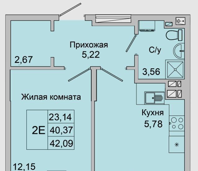 квартира г Батайск ул Булгакова 11 фото 1