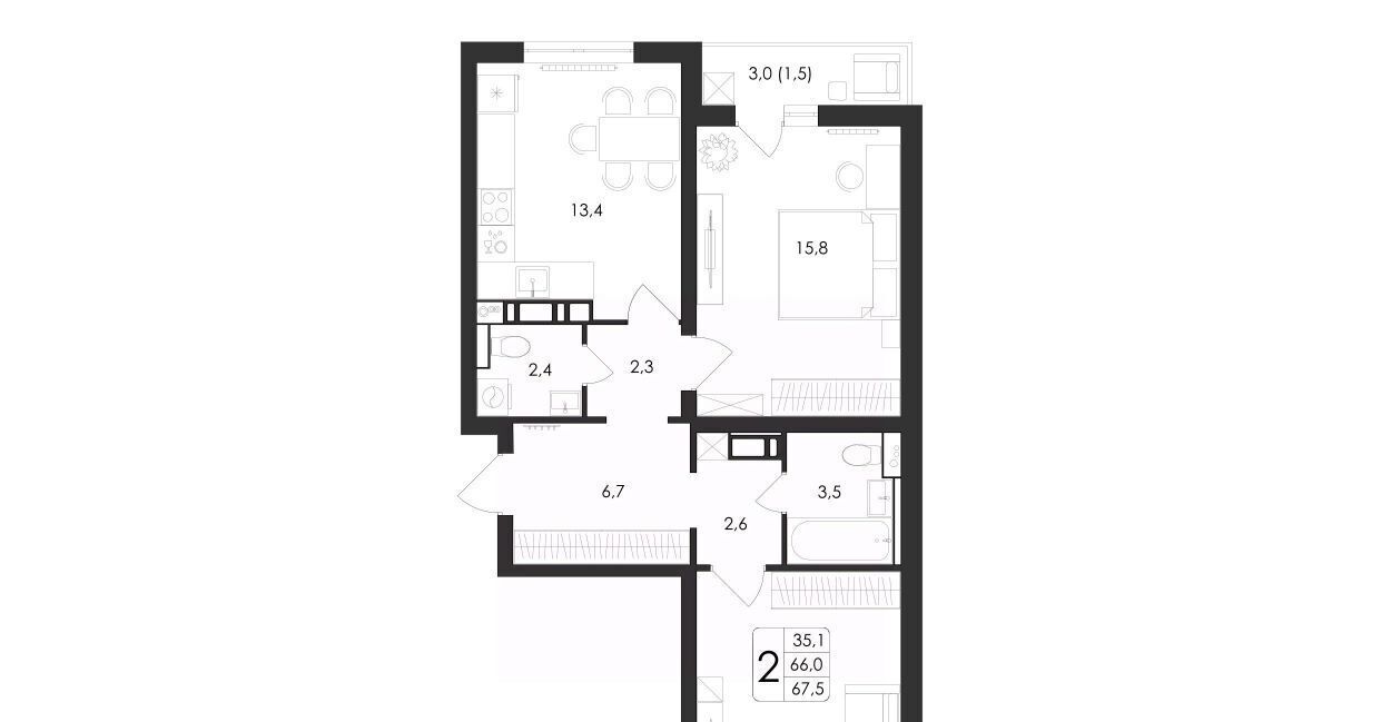 квартира г Воронеж р-н Центральный ул Загоровского 5/3 фото 1