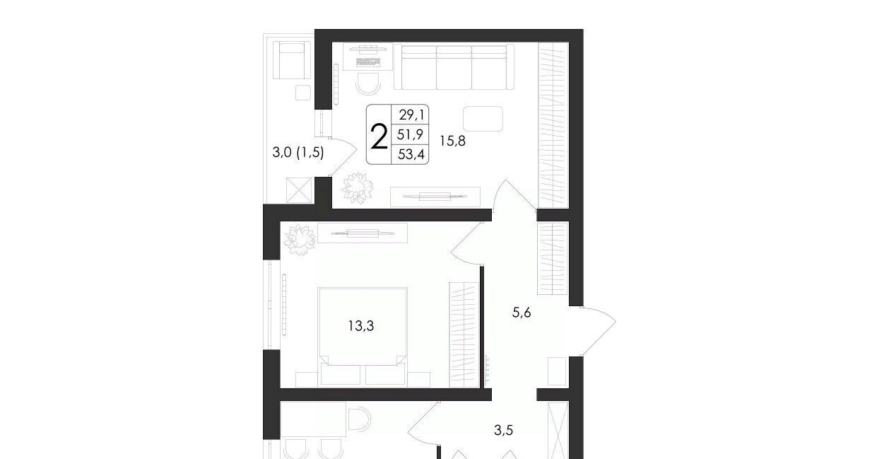 квартира г Воронеж р-н Центральный ул Загоровского 5/3 фото 1