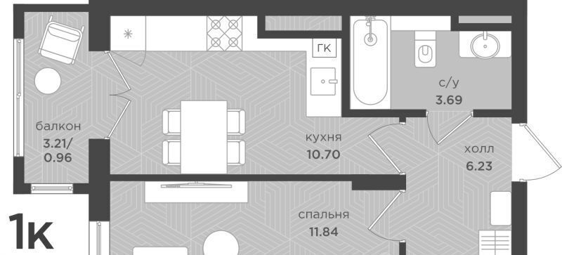 квартира р-н Зеленоградский г Зеленоградск пер 1-й Акварельный 1 фото 1