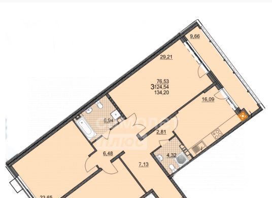 квартира г Курск р-н Центральный ул Володарского 50к/1 фото 2