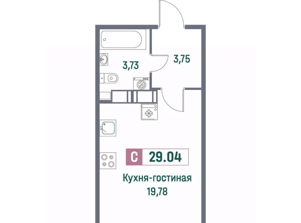 квартира р-н Всеволожский г Мурино пр-кт Ручьевский 1/24 Девяткино фото 1