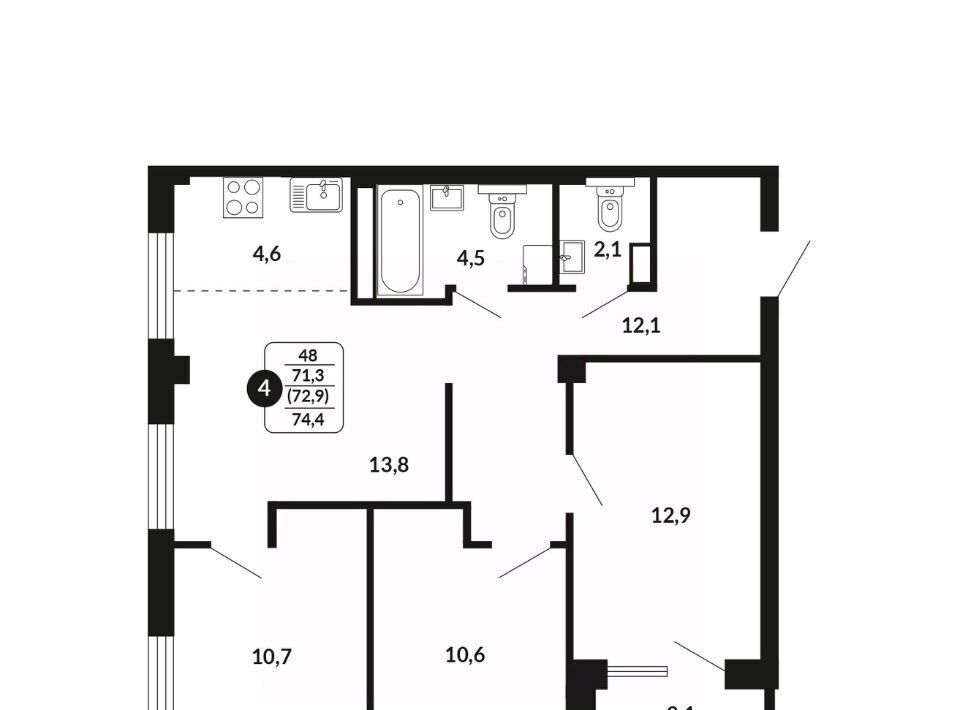 квартира г Киров р-н Ленинский проезд Хлебозаводской 2 фото 1
