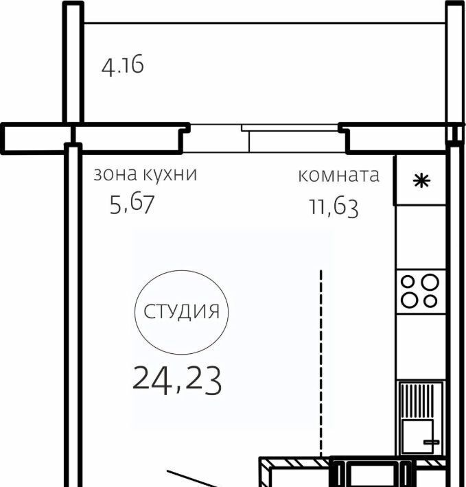 квартира г Челябинск р-н Курчатовский ЖК «Хорошее решение» фото 1