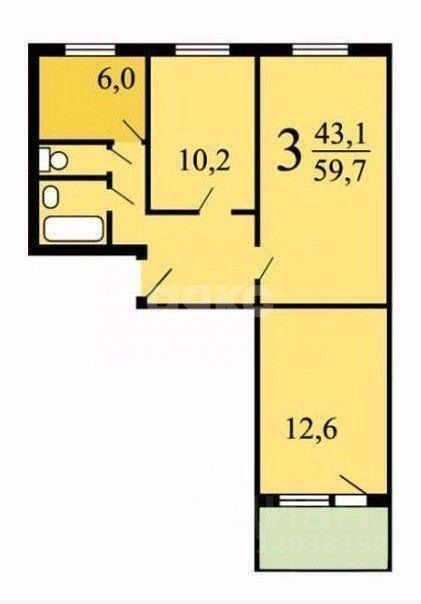 квартира г Москва ш Рублёвское 127, Московская область фото 10