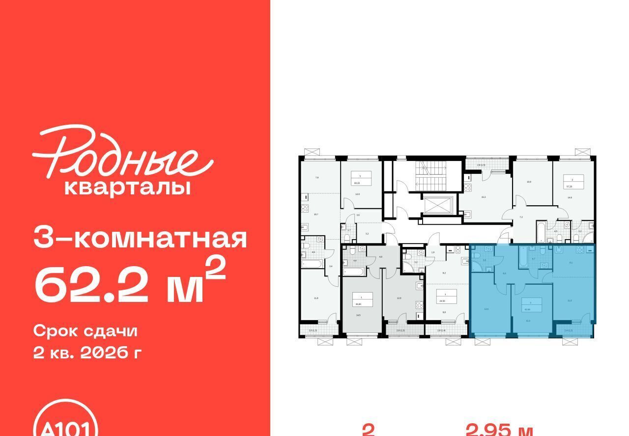 квартира г Щербинка ЖК «Родные кварталы» 2 Филатов Луг фото 2