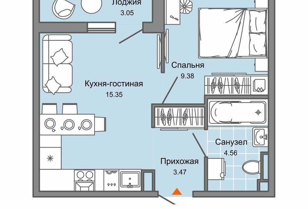 квартира г Ульяновск Новый Город ЖК «Светлые кварталы» 2 Город фото 1