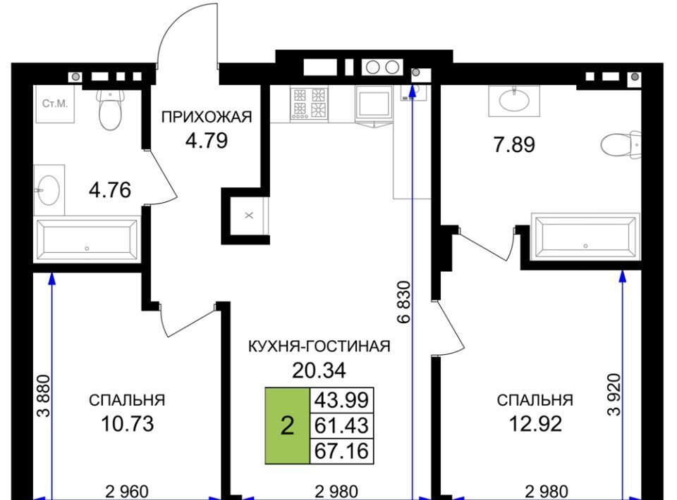 квартира р-н Гурьевский г Гурьевск ЖК «Включи» фото 1