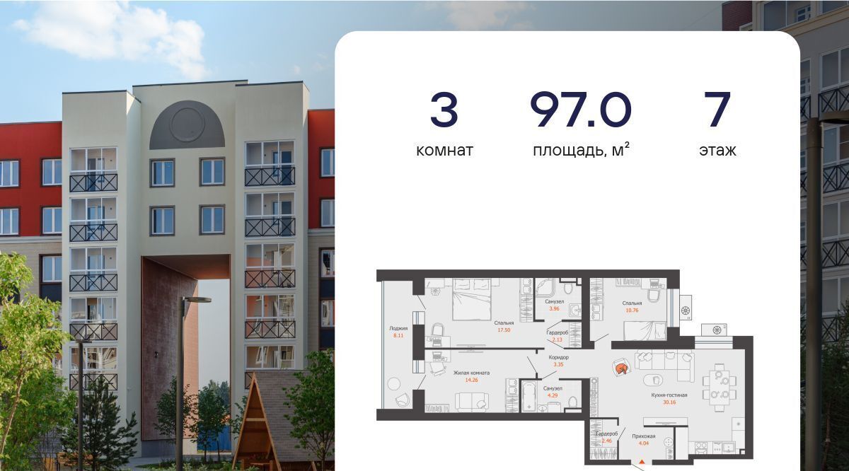 квартира г Киров р-н Ленинский ЖК Урванцево Знак жилой комплекс фото 1