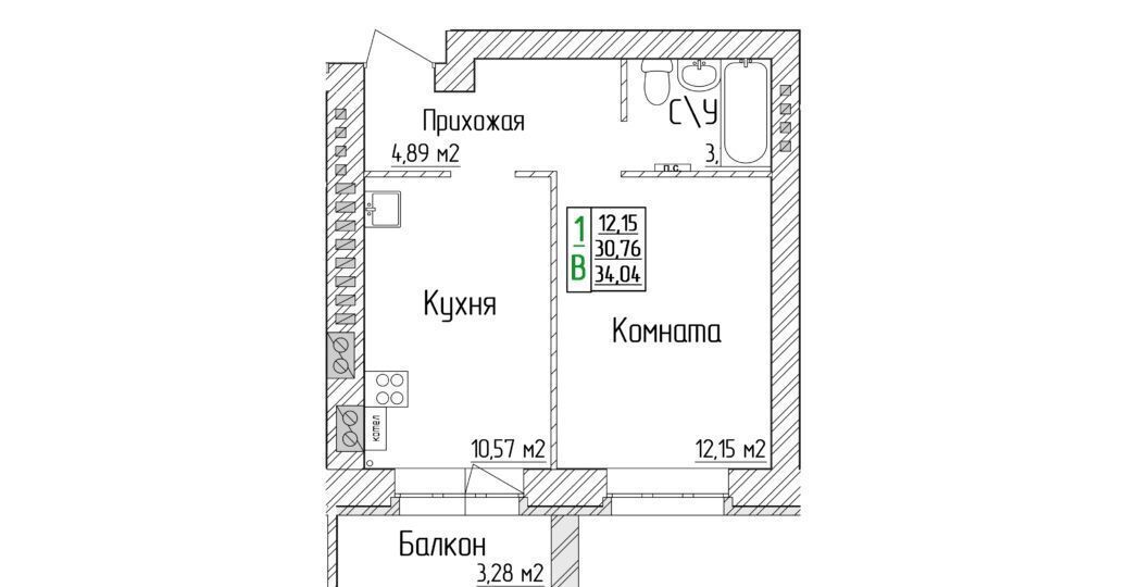 квартира р-н Ярославский п Ивняки ул Ярославская 8 Ярославль, р-н Красноперекопский фото 3