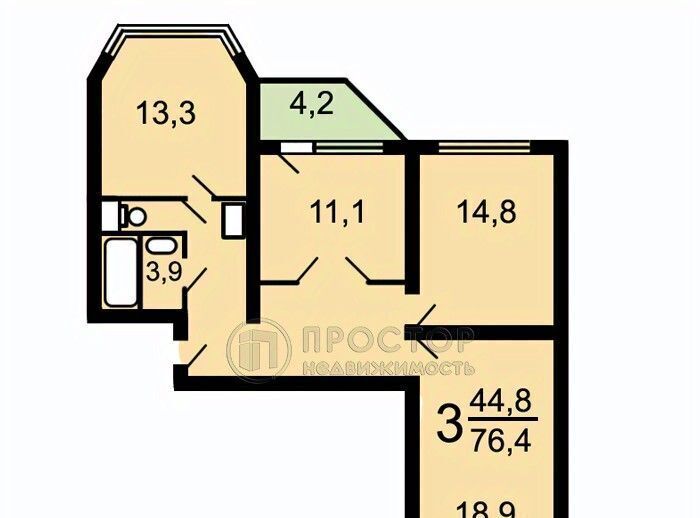 квартира г Москва метро Медведково проезд Студёный 14 фото 2