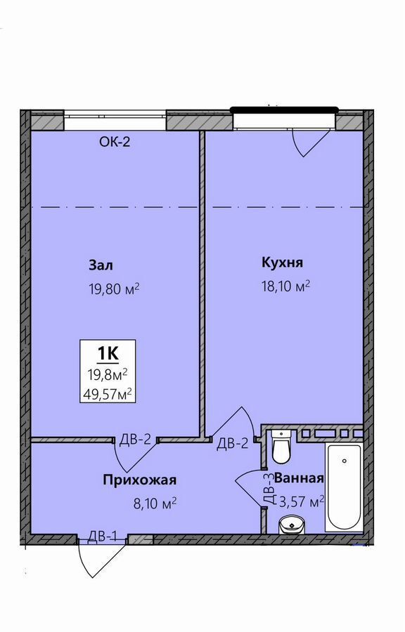 квартира г Махачкала р-н Кировский Благородная ул., 17 фото 3