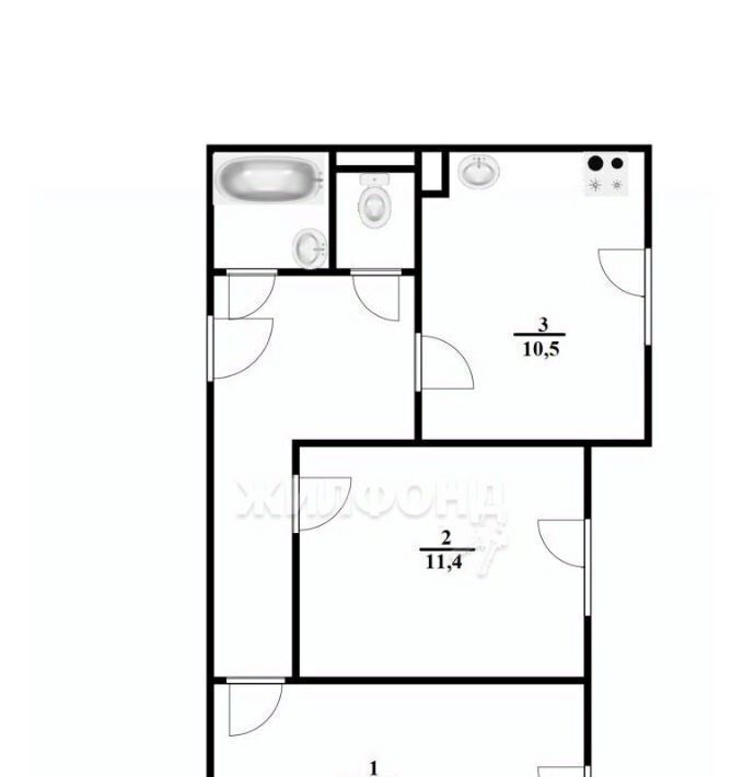 квартира г Когалым ул Строителей 11 фото 7