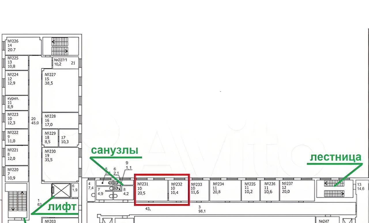 офис г Калуга р-н Московский ул Суворова 121 фото 12