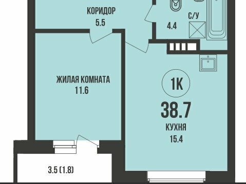 квартира г Новосибирск р-н Калининский Заельцовская жилой комплекс Династия, 904 фото 1